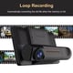 Camera Auto DVR, 3 camere, video Full HD 1080P, Display 4", G-Sensor, unghi 170 grade, 5mp