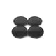Set 4 capacele pentru jante aliaj, 56mm, negru