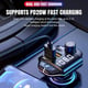 Modulator FM Auto Bluetooth 5.0, Incarcator Auto Tip C / USB QC 3.0, Incarcare Rapida, USB 2.0, MP3 Player, Handsfree,FM, LED RGB