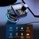 Modulator FM Auto Bluetooth 5.0, Incarcator Auto Tip C / USB QC 3.0, Incarcare Rapida, USB 2.0, MP3 Player, Handsfree,FM, LED RGB