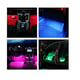 Kit Iluminare Ambientala Auto LED RGB, 18 LED-URI, Interior, 4 benzi, Senzor Muzica, Multicolor, 12V, Cu Telecomanda