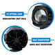 Proiector LED auto OFF-ROAD, tip lupa, 17W, 12V-24V, 6000K, lumina alba IP67, 1380 lm, carcasa aluminiu
