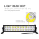 Proiector auto LED Bar cu suport, offroad 72W, 5800lm 12V-24V, 34cm, 24 led-uri, negru