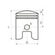 Kit piston scuter 2T 125cc Yamaha RX125 (56mm)