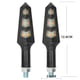 Set 2 semnalizari moto cu led 12V, semnalizare galbena, KL038
