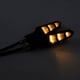 Set 2 semnalizari moto cu led 12V, semnalizare galbena, KL038