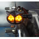Set 2 semnalizari moto cu led 12V, semnalizare galbena, lumina zi alba, model ZC-MOTOY