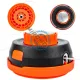 Cap tambur / mosor universal pentru motocoasa cu fir, buton metal cu portocaliu, 3 piese Cap tambur / mosor universal pentru motocoasa cu fir, buton metal cu portocaliu, 3 piese