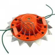 Disc motocoasa pentru tuns iarba 2in1 (16 dinti si fir), Gri/Rosu