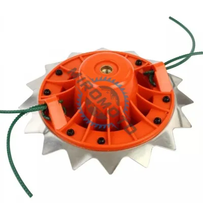 Disc motocoasa pentru tuns iarba 2in1 (16 dinti si fir), Gri/Rosu Disc motocoasa pentru tuns iarba 2in1 (16 dinti si fir), Gri/Rosu