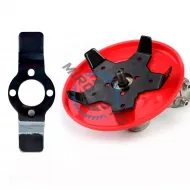 Disc motocoasa pentru plivit 2 in 1, material din otel