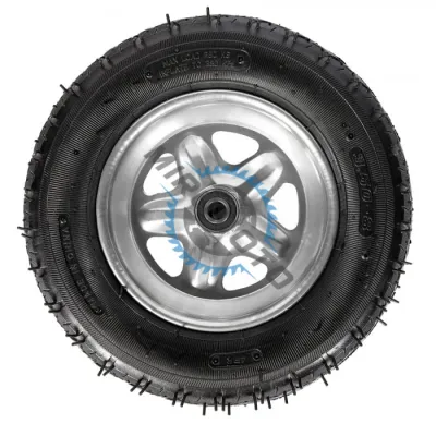 Roata roaba cu camera 3.50-8, ax 20 mm, janta metalica cu rulment Roata roaba cu camera 3.50-8, ax 20 mm, janta metalica cu rulment