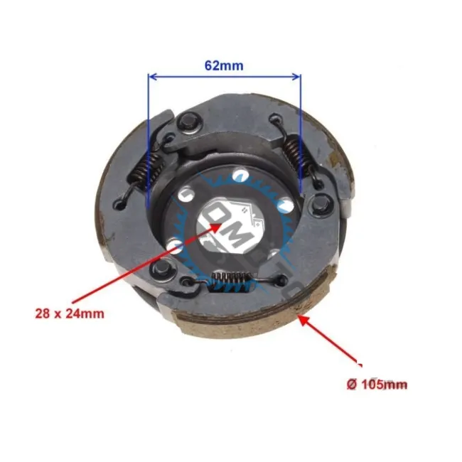 Saboti ambreiaj scuter Aprilia , Yamaha, Honda Dio 50cc, diametru 105mm