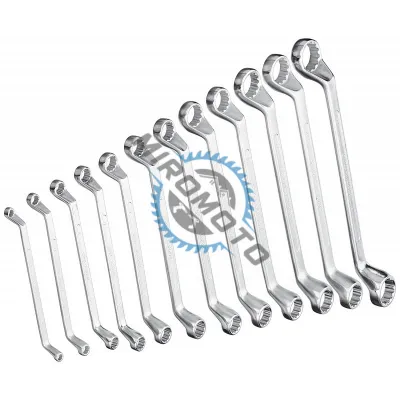 Chei inelare cu cot , 6-32 mm, set 12 bucati, satinate, CrV Chei inelare cu cot , 6-32 mm, set 12 bucati, satinate, CrV