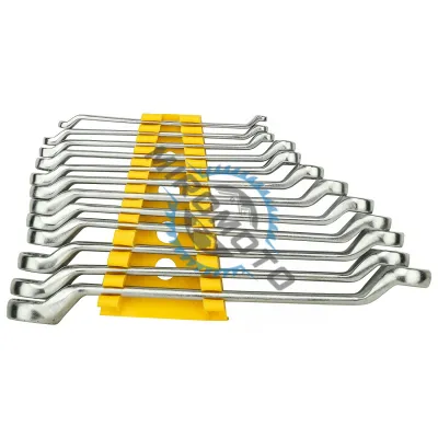 Chei inelare cu cot , 6-32 mm, set 12 bucati, satinate, CrV Chei inelare cu cot , 6-32 mm, set 12 bucati, satinate, CrV