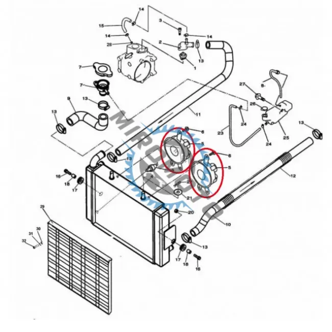 Ventilator racire radiator ATV Linhai 300cc