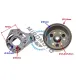 Magnetou / stator aprindere + Volanta Atv 110cc