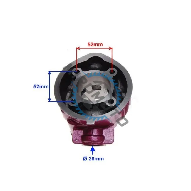 Set motor / kit cilindru scuter Yamaha AM6, TZR, Rieju 90cc 2T, 49 mm, racire apa, model cu 2 segmentI