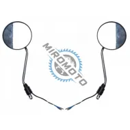 Set oglinzi moto si ATV negre cu semnalizare, filet M10