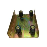 Ghidaj superior reglabil pentru poarta culisanta, cu 4 role de teflon Ø 30mm