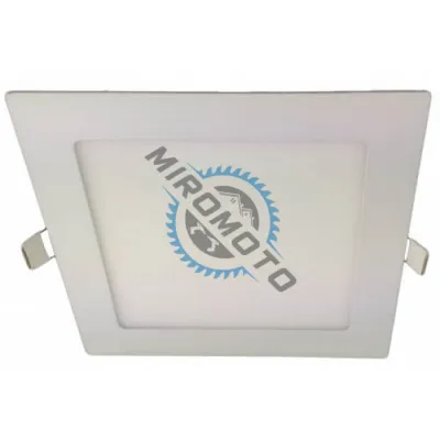 Spot led slim patrat 193x193mm, 15 W, 6400 K, lumina rece, incastrabil