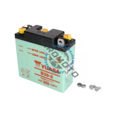Baterie moto, 6 V 7Ah, Yuasa B39-6 Baterie moto, 6 V 7Ah, Yuasa B39-6