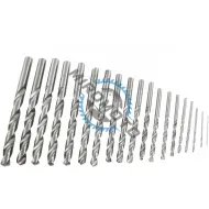Set burghie metal Ø1-10mm, 19 piese, DIN 338, Bebona AY001-152