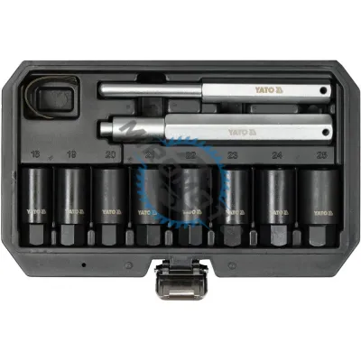 Set tubulare pentru indepartarea suruburilor deteriorate, 10 piese YATO YT-060302