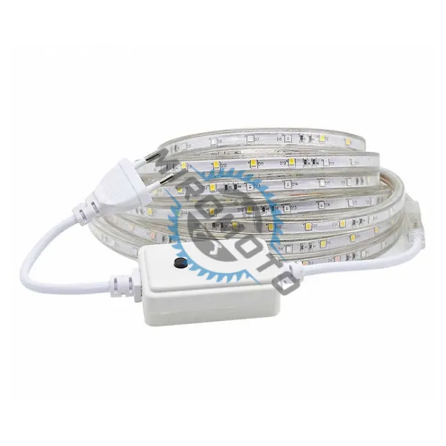 Rola banda led 2835 cu alimentator, RGB, lungime 10 metri, 60 led/1ml, 220V, IP65