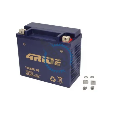Baterie moto, 12V 20Ah, 175A YTX20HL-BS 4RIDE GEL Baterie moto, 12V 20Ah, 175A YTX20HL-BS 4RIDE GEL