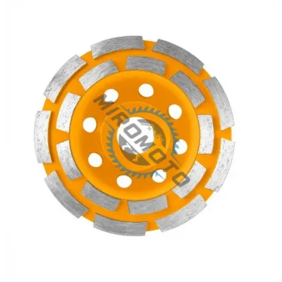 Disc de slefuit diamantat, pentru beton / piatra, diametru 125mm, segment dublu Disc de slefuit diamantat, pentru beton / piatra, diametru 125mm, segment dublu