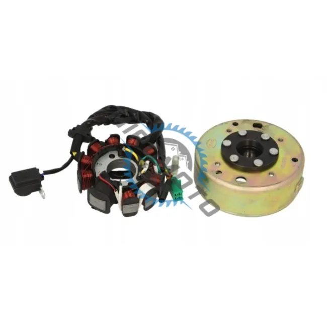 Magnetou / stator aprindere + Volanta scuter GY6 125-150cc 4T