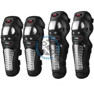 Set protectii moto, genunchere si cotiere, prindere Velcro, benzi elastice, protectie aluminiu, ventilate