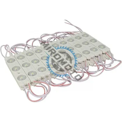 Modul LED alb 12V 1.5W lumina rece 6500K IP67 - set 20 buc Modul LED alb 12V 1.5W lumina rece 6500K IP67 - set 20 buc