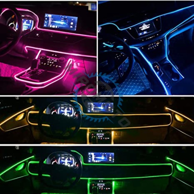 Banda Smart RGB luminoasa pentru interiorul masinii, Lumini controlabile prin aplicatie