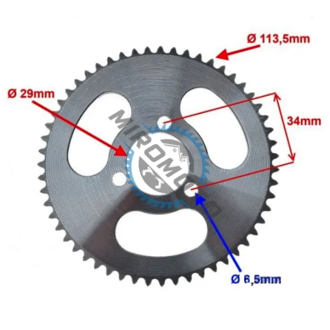 Pinion transmisie ATV / Pocket Bike (T=55, 140, 25H)