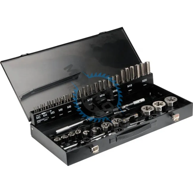 Set tarozi si filiere, Yato YT-2979, HSS, M3-M20, 56 bucati Set tarozi si filiere, Yato YT-2979, HSS, M3-M20, 56 bucati