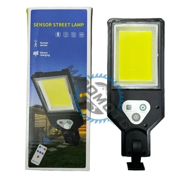 Lampa solara de exterior cu senzor de miscare, 3 moduri iluminare, 117 LED SMD, rezistenta la apa, sistem prindere inclus