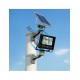 Proiector cu panou solar Jortan, 50 W, IP66, 6500 K, cu telecomanda inclusa si senzor de lumina