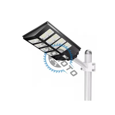 Lampa solara stradala cu panou solar si telecomanda, 800 W, Jortan JT-BKRT-800W, suport metalic, rezistent la apa Lampa solara stradala cu panou solar si telecomanda, 800 W, Jortan JT-BKRT-800W, suport metalic, rezistent la apa