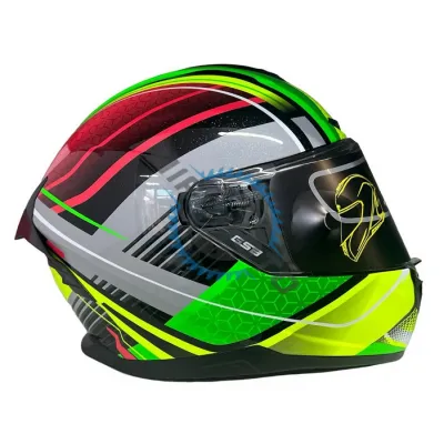 Casca moto full face GSB Garnet, multicolor, marimea L (59-60)