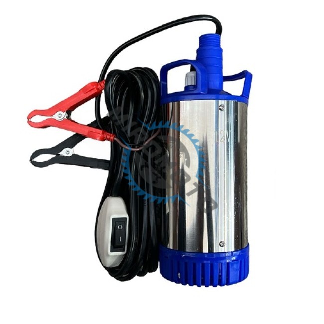 Pompa pentru transfer lichide (motorina), 12 V, diametru 80mm, cablu 5m