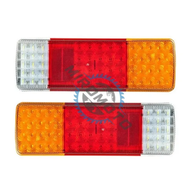 SET LAMPI SPATE CAMION CU LED, REMORCA, TRAILER, 12-24 V, IP66, 312X105 MM