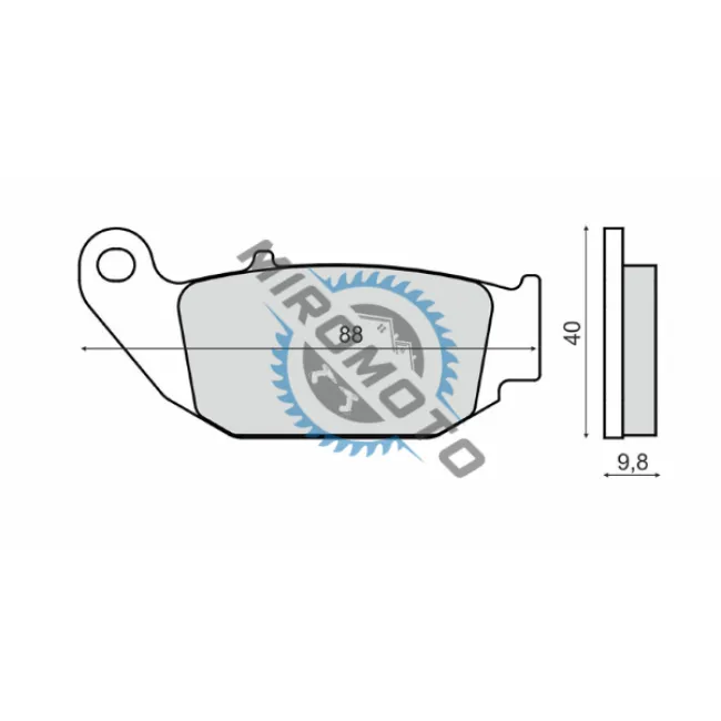 Set placute frana Honda MSX 125cc RMS Italia