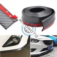 Protectie spoiler, prelungire bara fata/spate din cauciuc, culoare carbon