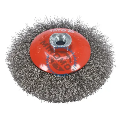 Perie circulara pentru polizor unghiular, Yato YT-47612, M14, diametru 125 mm Perie circulara pentru polizor unghiular, Yato YT-47612, M14, diametru 125 mm
