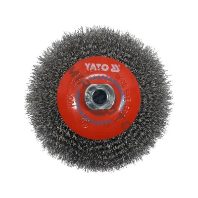 Perie circulara pentru polizor unghiular, Yato YT-47612, M14, diametru 125 mm Perie circulara pentru polizor unghiular, Yato YT-47612, M14, diametru 125 mm