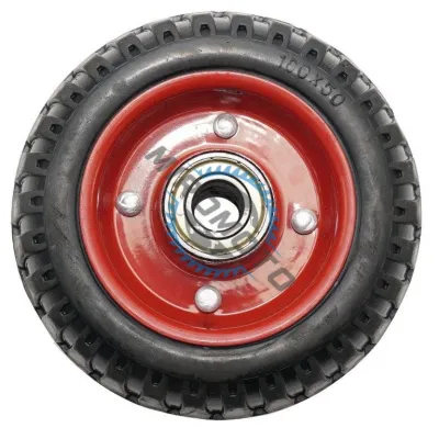 Roata carucior, medie, cauciuc brut striat, rulment 6203, 160x50 (6)"