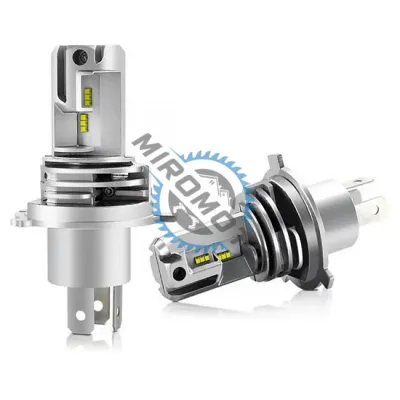 Set 2 Becuri Auto, Led H4, 55w, Plug & Play, 6500k, 12V, Zes Chip, Alb Set 2 Becuri Auto, Led H4, 55w, Plug & Play, 6500k, 12V, Zes Chip, Alb