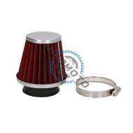 Filtru aer sport tip tuning, diametru 44 mm, rosu
